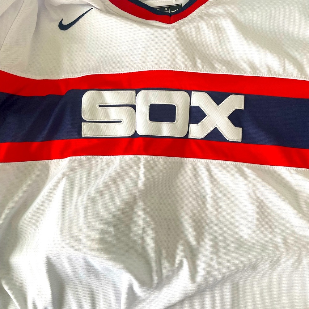 Throwback MJ white Sox jersey